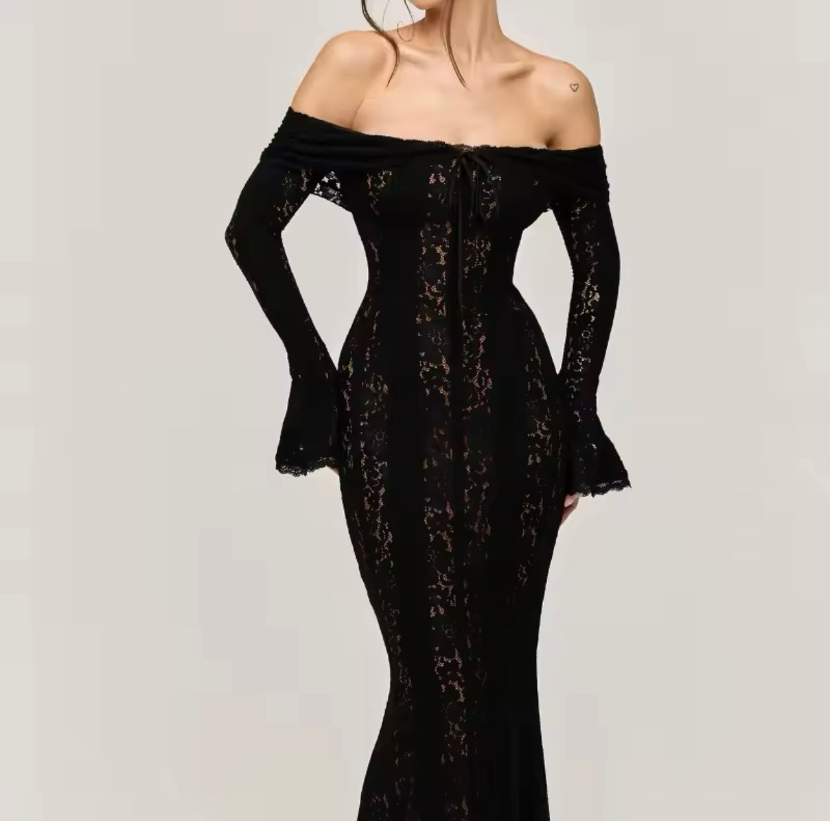 Grace Flare Off-Shoulder Sheath Dress